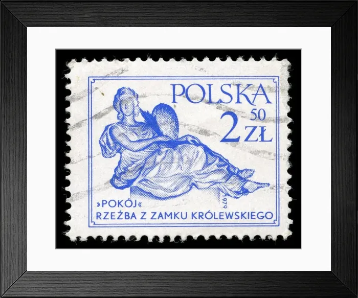 Framed Print : Postage stamp from the Poland in the Art series issued in Framed Print : Postage stamp from the Poland in the Art series issued in