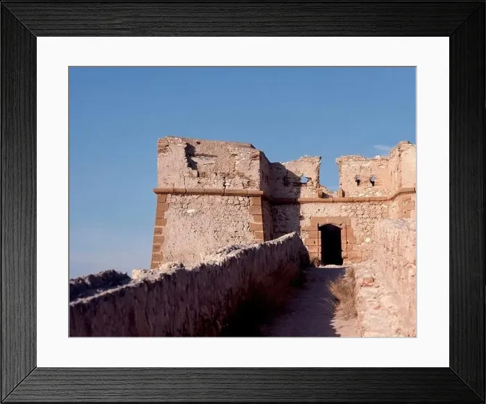 Framed Print : CASTILLO. Location: CASTILLO. AGUILAS. MURCIA. SPAIN Framed Print : CASTILLO. Location: CASTILLO. AGUILAS. MURCIA. SPAIN