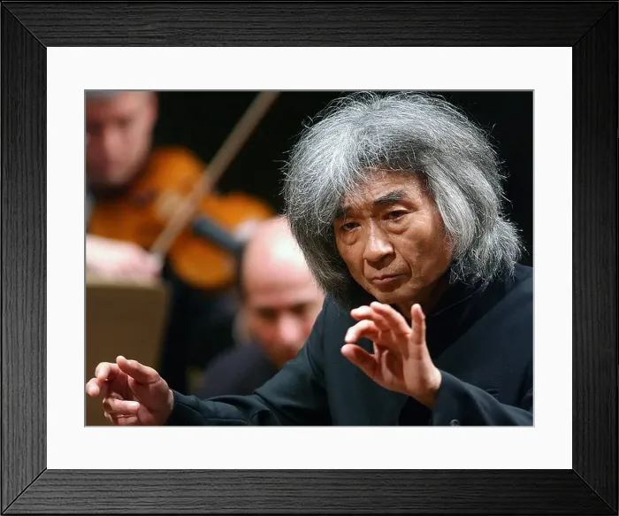 Framed Print : Boston Symphony Orchestra music director Seiji Ozawa conducts at Symphony Hall in Boston, Massachusetts Framed Print : Boston Symphony Orchestra music director Seiji Ozawa conducts at Symphony Hall in Boston, Massachusetts