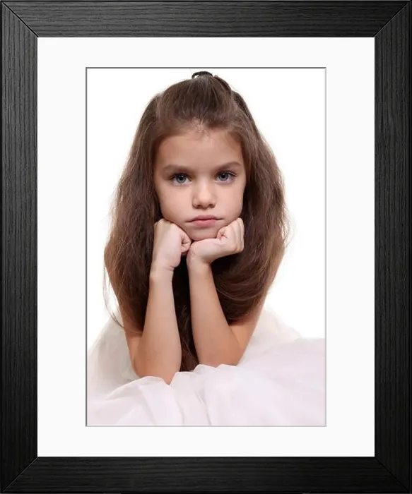 Framed Print : little girl with beautiful hair Framed Print : little girl with beautiful hair