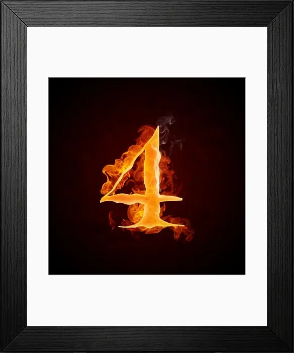 Framed Print : Fire Letters A-Z Framed Print : Fire Letters A-Z