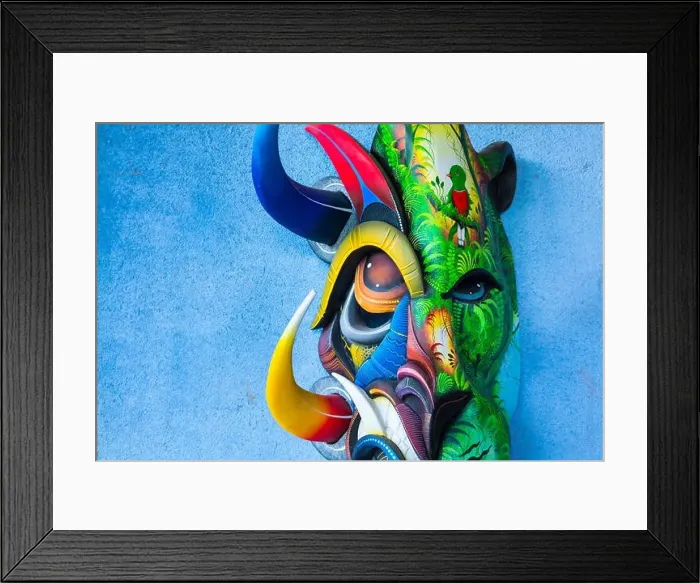 Framed Print : Máscara Danza de los Diablitos Framed Print : Máscara Danza de los Diablitos