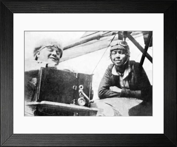 Framed Print : Bessie Coleman, American Aviator Framed Print : Bessie Coleman, American Aviator