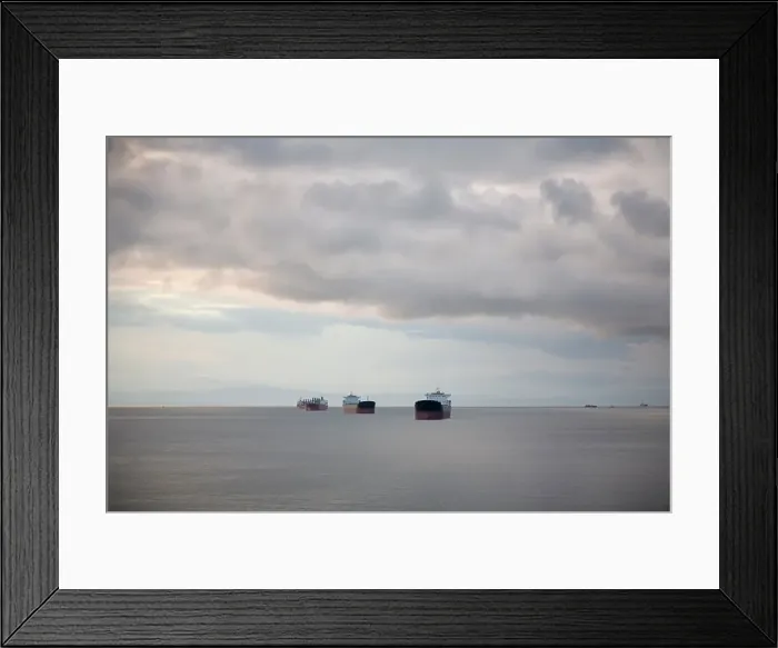 Framed Print : Ships anchored off the coast of Ferguson Point in Stanley Park Vancouver British Columbia Canada Framed Print : Ships anchored off the coast of Ferguson Point in Stanley Park Vancouver British Columbia Canada