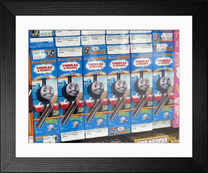 Framed Print : Thomas the Tank Engine chocolate sticks packaging Framed Print : Thomas the Tank Engine chocolate sticks packaging