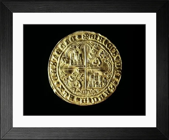 Framed Print : NUMISMATICA. MONEDA MEDIEVAL CRISTIANA Framed Print : NUMISMATICA. MONEDA MEDIEVAL CRISTIANA