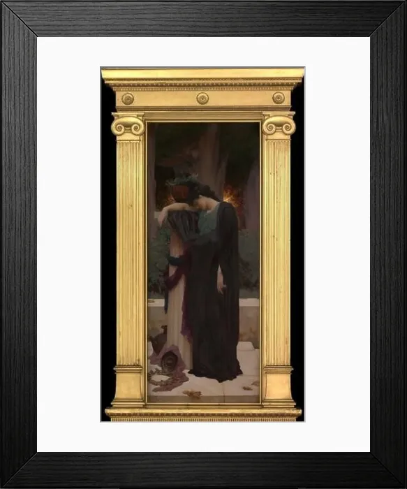 Framed Print : Lachrymae. Artist: Frederic, Lord Leighton (British) Framed Print : Lachrymae. Artist: Frederic, Lord Leighton (British)
