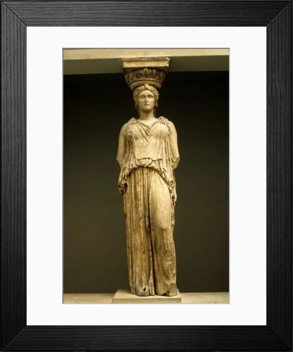 Framed Print : Greek Greece Kariatide Woman Erechtheion caryatids caryatid Framed Print : Greek Greece Kariatide Woman Erechtheion caryatids caryatid