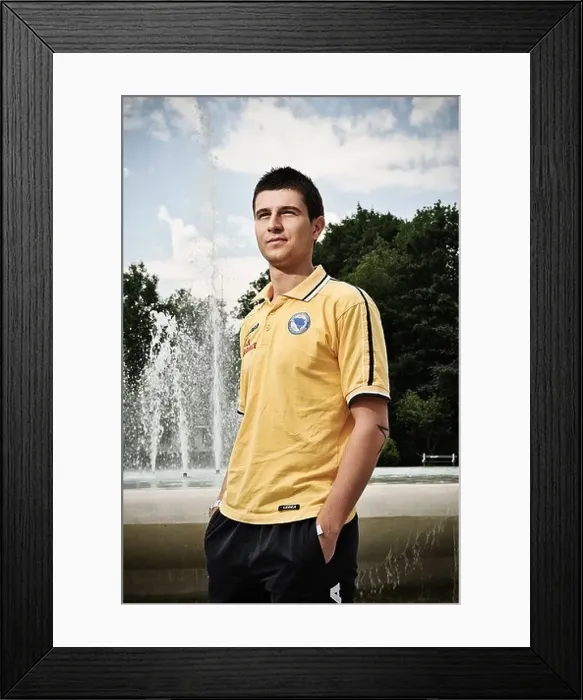 Framed Print : A Bosnian football (soccer) player Semir Stilic Framed Print : A Bosnian football (soccer) player Semir Stilic