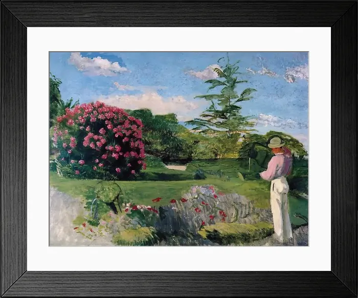 Framed Print : FréDéric Bazille - Little Gardener 1866 Framed Print : FréDéric Bazille - Little Gardener 1866
