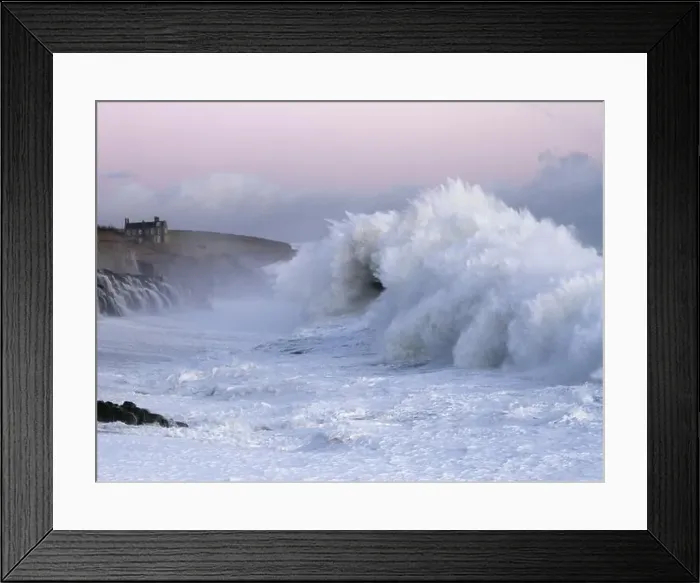 Framed Print : Porthleven beach awash with waves of all sizes Framed Print : Porthleven beach awash with waves of all sizes