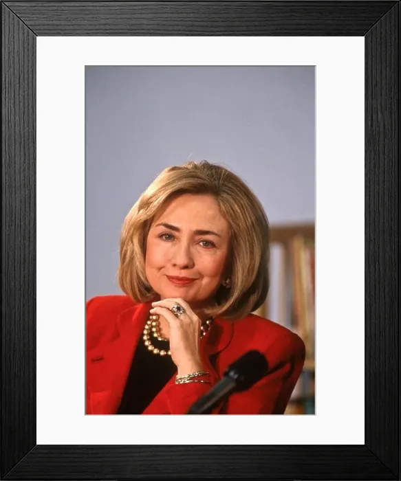 Framed Print : First lady Hillary Clinton February 14, 2007 In Washington, DC Framed Print : First lady Hillary Clinton February 14, 2007 In Washington, DC