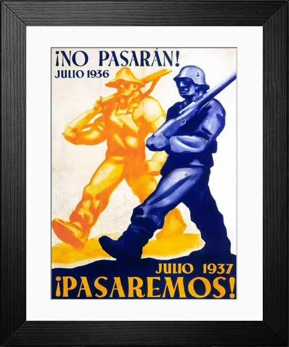 Framed Print : GUERRA CIVIL ESPAÑOLA (1936-1939). CARTEL PROPAGANDISTICO sobre la guerra Framed Print : GUERRA CIVIL ESPAÑOLA (1936-1939). CARTEL PROPAGANDISTICO sobre la guerra
