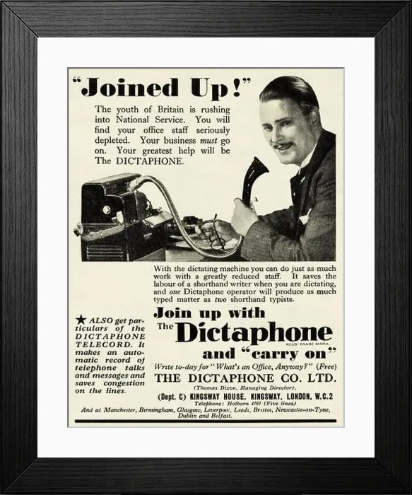 Framed Print : Original vintage advert from 1930s Framed Print : Original vintage advert from 1930s