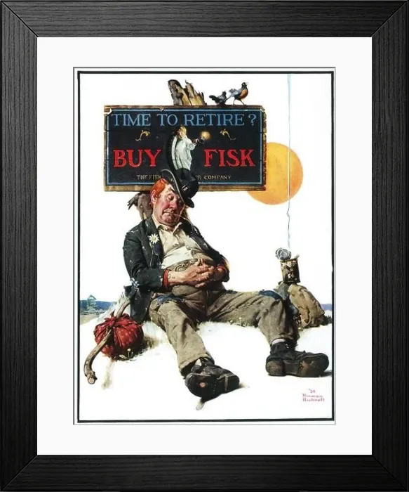 Framed Print : 1910 Fisk Tires Ad with Norman Rockwell ad Framed Print : 1910 Fisk Tires Ad with Norman Rockwell ad