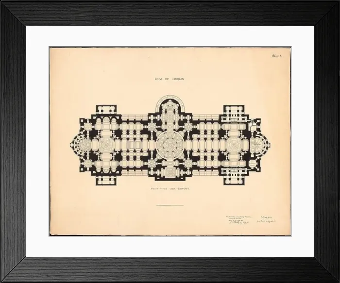 Framed Print : Radke Johannes (1850-1938), Berlin Cathedral Framed Print : Radke Johannes (1850-1938), Berlin Cathedral