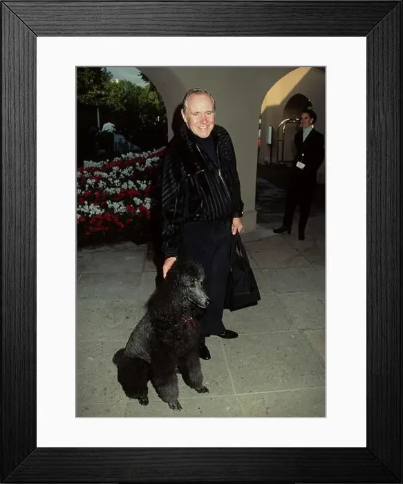Framed Print : Lemmon Jack with Chloe-his dog - Lemmon Jack with Chloe-his dog Event in Hollywood Life - California Framed Print : Lemmon Jack with Chloe-his dog - Lemmon Jack with Chloe-his dog Event in Hollywood Life - California