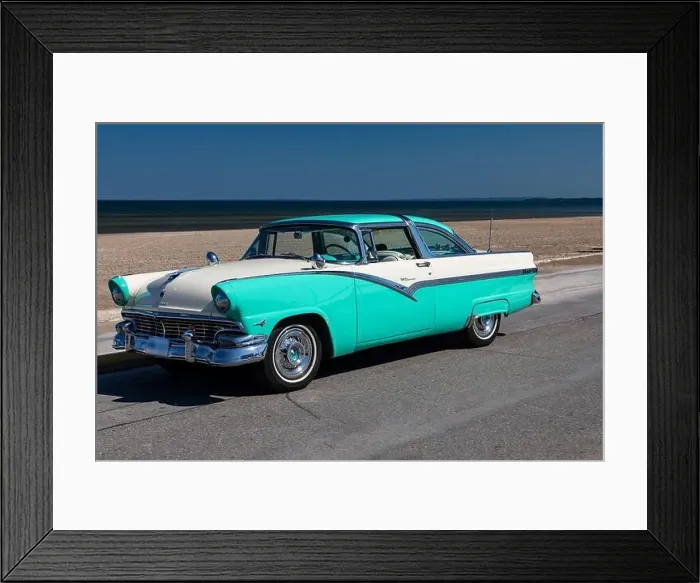 Framed Print : 1956 Ford Crown Victoria on pavement Framed Print : 1956 Ford Crown Victoria on pavement