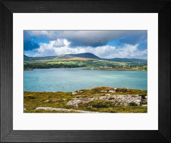 Framed Print : Looking across Bantry Bay from Bere Island to Knockoura Hill