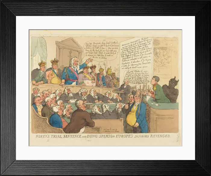 Framed Print : Boney's Trial, Sentence, and Dying Speech Framed Print : Boney's Trial, Sentence, and Dying Speech