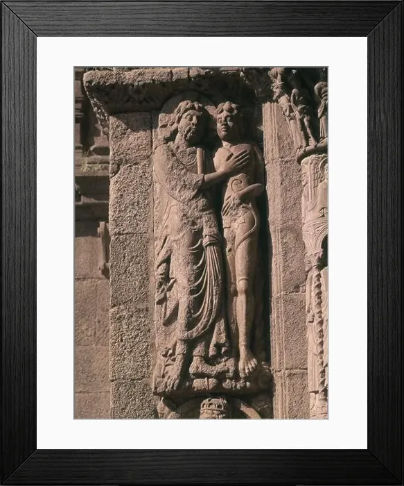 Framed Print : EXTERIOR-DET PUERTA DE LAS PLATERIAS-LA CREACION. Location: CATEDRAL-EXTERIOR, SANTIAGO DE COMPOSTELA, CORUÑA, SPAIN Framed Print : EXTERIOR-DET PUERTA DE LAS PLATERIAS-LA CREACION. Location: CATEDRAL-EXTERIOR, SANTIAGO DE COMPOSTELA, CORUÑA, SPAIN