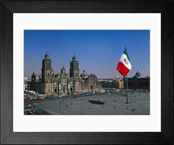 Framed Print : Mexico Central America city Zocalo Square Metropolitan Cathedral and Gobernment Palace South America February 20 Framed Print : Mexico Central America city Zocalo Square Metropolitan Cathedral and Gobernment Palace South America February 20
