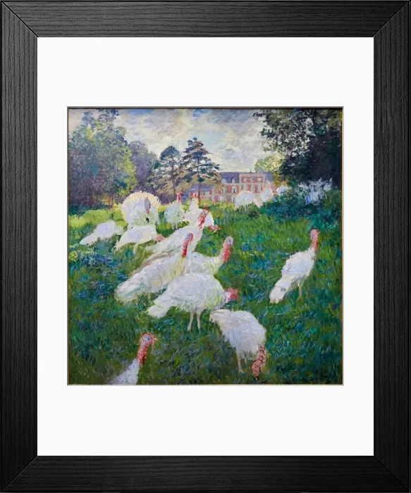 Framed Print : Les Dindons, décoration non terminée, 1876, Claude Monet (1840-1926), Musée d'Orsay, Paris, France, Europe Framed Print : Les Dindons, décoration non terminée, 1876, Claude Monet (1840-1926), Musée d'Orsay, Paris, France, Europe