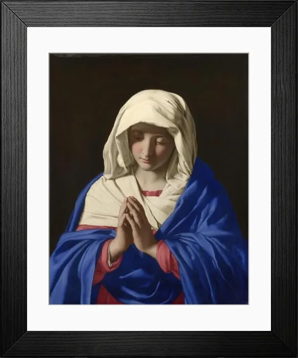 Framed Print : The Virgin in Prayer. Museum: National Gallery, London. Author: SASSOFERRATO Framed Print : The Virgin in Prayer. Museum: National Gallery, London. Author: SASSOFERRATO