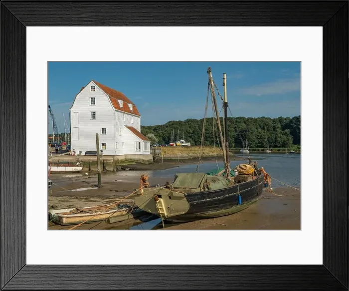 Framed Print : Tide Mill and Quay, Woodbridge, Suffolk, England Framed Print : Tide Mill and Quay, Woodbridge, Suffolk, England
