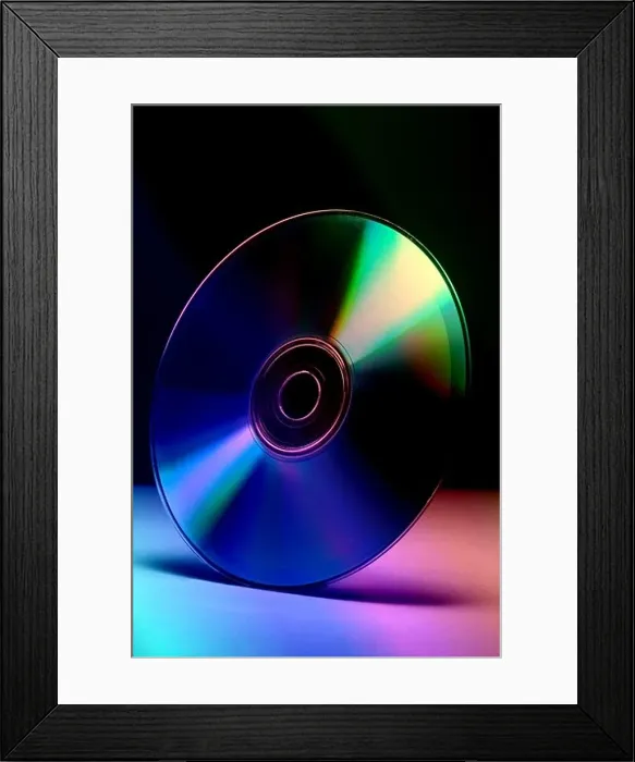 Framed Print : Computer Comm cd compact disc colors blue green purple pink reflection silicon plastic data storage concept technology Framed Print : Computer Comm cd compact disc colors blue green purple pink reflection silicon plastic data storage concept technology