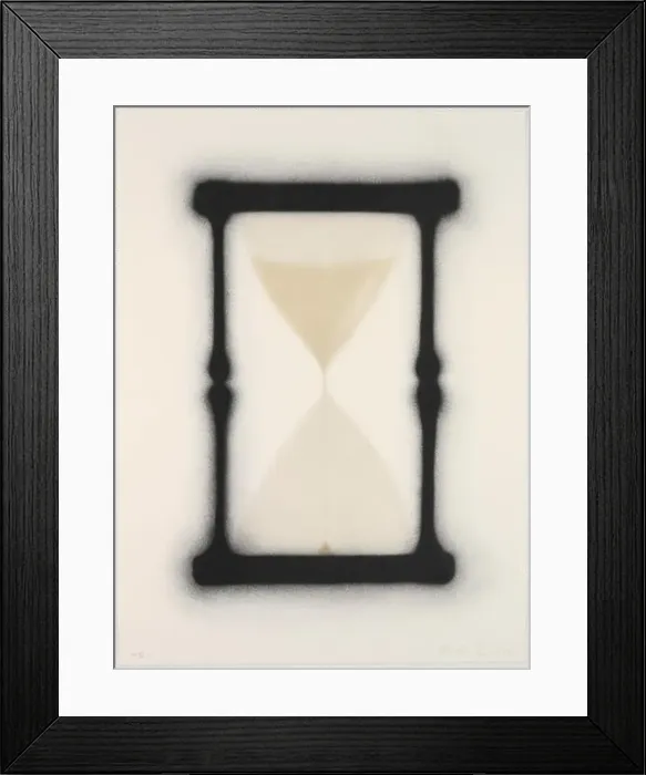 Framed Print : Ed Ruscha / Hourglass, 1988, Engraving (Lithography), 76 × 56 cm Framed Print : Ed Ruscha / Hourglass, 1988, Engraving (Lithography), 76 × 56 cm