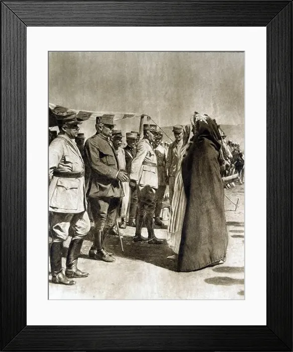 Framed Print : POEYMIRAU. GENERAL FRANCES. GRABADO. L ILLUSTRATION FRANCESA, AÑO 1920 Framed Print : POEYMIRAU. GENERAL FRANCES. GRABADO. L ILLUSTRATION FRANCESA, AÑO 1920
