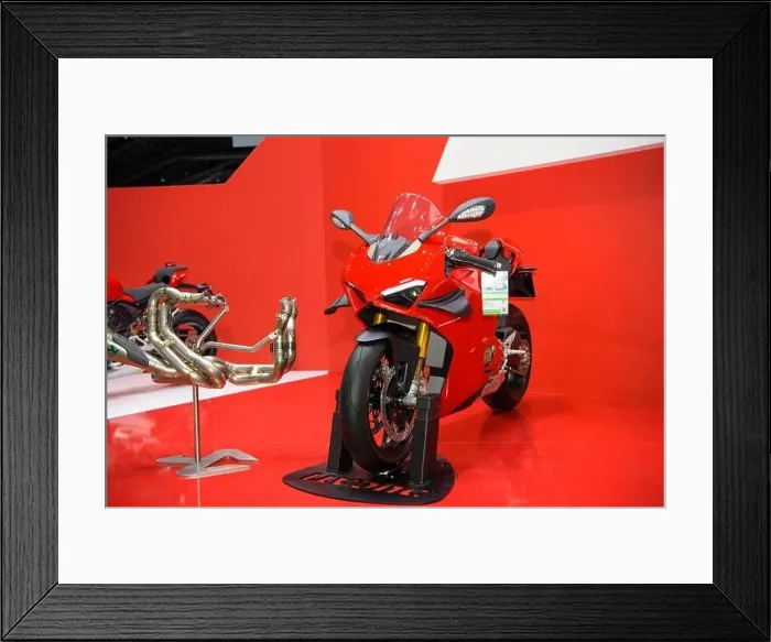 Framed Print : Ducati Panigale V4 Motorcycles on display at THE 41st BANGKOK INTERNATIONAL MOTOR SHOW 2020 on July 14 Framed Print : Ducati Panigale V4 Motorcycles on display at THE 41st BANGKOK INTERNATIONAL MOTOR SHOW 2020 on July 14