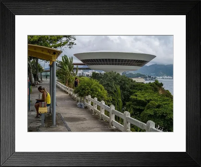 Framed Print : MAC Niteroi. Museum of Contemporary Art of Niteroi Framed Print : MAC Niteroi. Museum of Contemporary Art of Niteroi