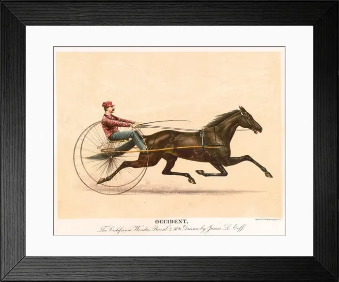 Framed Print : Occident The California Wonder 1889 Driven by James L. Eoff Framed Print : Occident The California Wonder 1889 Driven by James L. Eoff