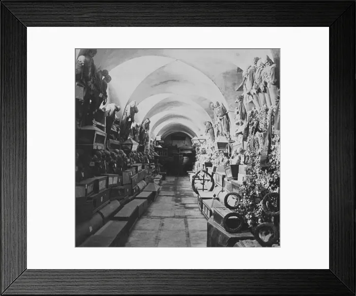 Framed Print : Vintage photo of Capuchin catacombs, Palermo, Sicily. Italy. End of the 19th century Framed Print : Vintage photo of Capuchin catacombs, Palermo, Sicily. Italy. End of the 19th century