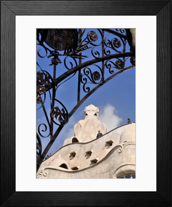 Framed Print : Casa Milà. La Pedrera by Antoni Gaudí. Barcelona. Catalonia. Spain Framed Print : Casa Milà. La Pedrera by Antoni Gaudí. Barcelona. Catalonia. Spain