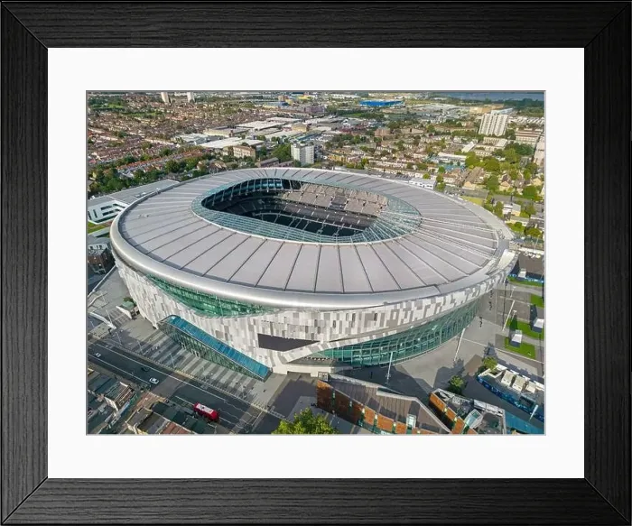Framed Print : London. United Kingdom. Aerial image of Tottenham Hotspur Stadium. 15th August 2023 Framed Print : London. United Kingdom. Aerial image of Tottenham Hotspur Stadium. 15th August 2023