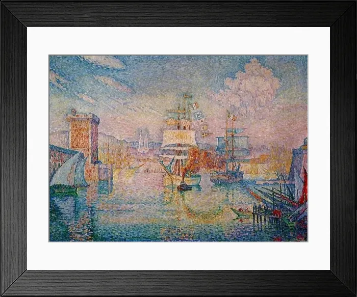 Framed Print : The Entrance to the Port of Marseille by Paul Signac Framed Print : The Entrance to the Port of Marseille by Paul Signac