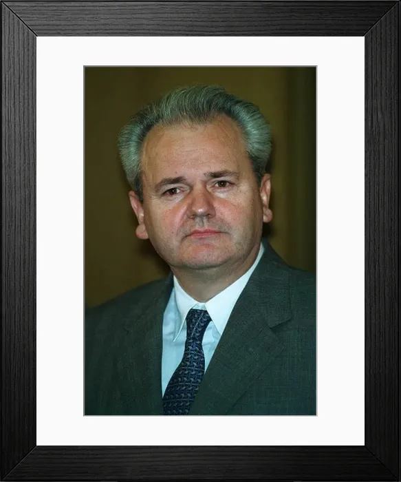 Framed Print : SLOBODAN MILOSEVIC PRESIDENT OF SERBIA 20 January 1994 Framed Print : SLOBODAN MILOSEVIC PRESIDENT OF SERBIA 20 January 1994