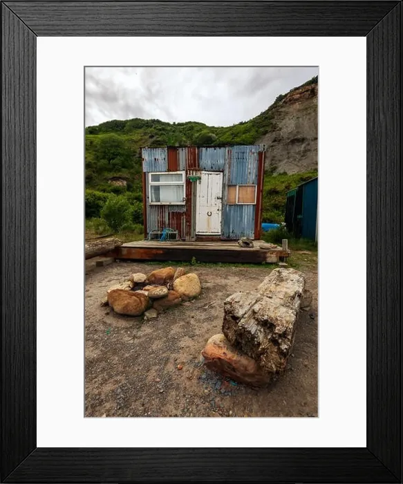 Framed Print : fisherman's hut at port Mulgrave near staithes in yorkshire Framed Print : fisherman's hut at port Mulgrave near staithes in yorkshire
