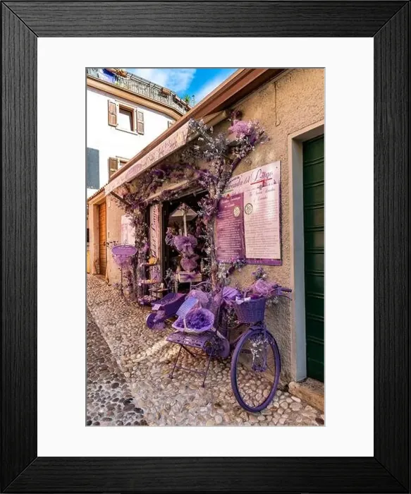 Framed Print : Lavender store, Malcesine, Lake Garda, Italy, Europe Framed Print : Lavender store, Malcesine, Lake Garda, Italy, Europe