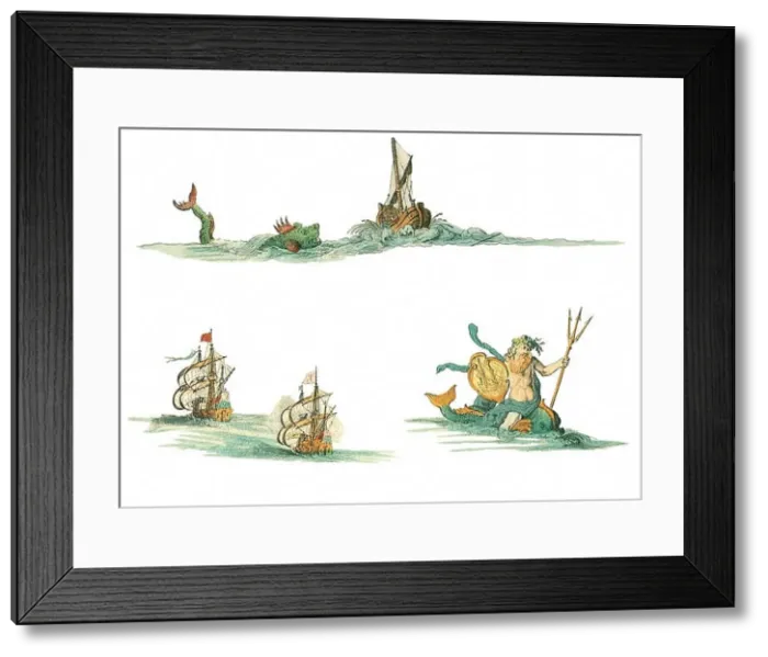 Framed Print : Allegorical Sea Images Framed Print : Allegorical Sea Images