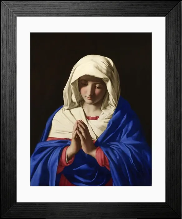 Framed Print : Sassoferrato - Jungfrun i bön Framed Print : Sassoferrato - Jungfrun i bön