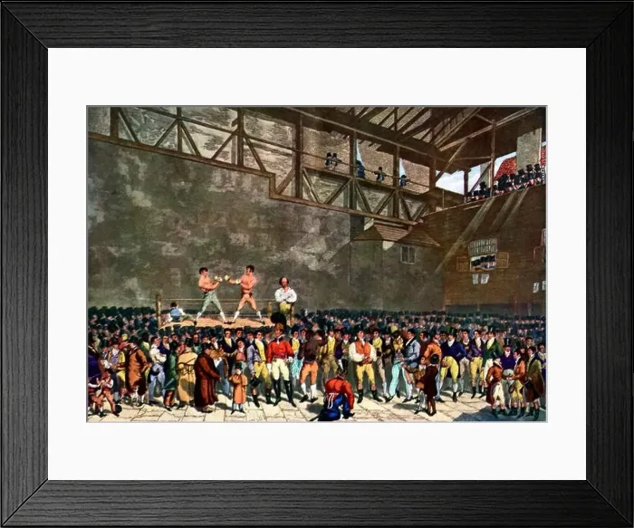 Framed Print : The Interior of the Fives Court - from engraving by C Framed Print : The Interior of the Fives Court - from engraving by C