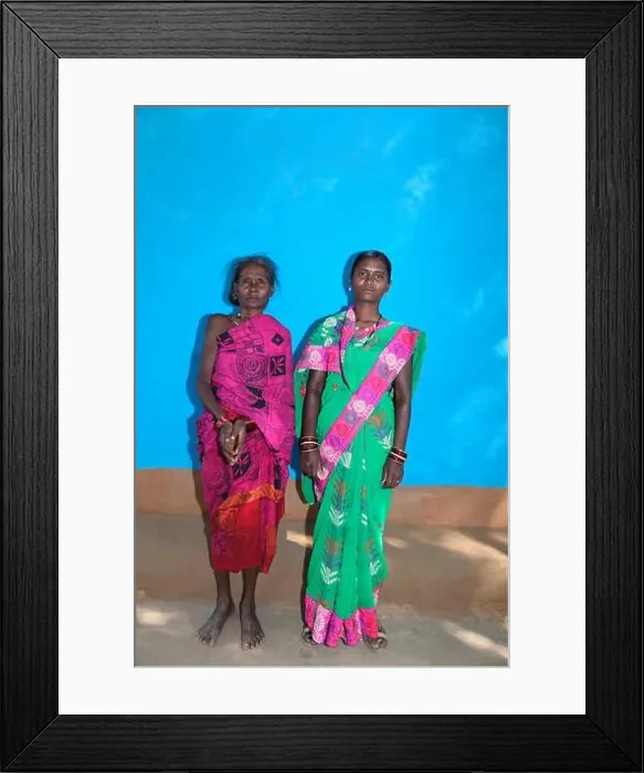 Framed Print : BHATRA TRIBE, Tribal Women Standing in Traditional Wear, Ulnar Vilage, Chattisgadh, India Framed Print : BHATRA TRIBE, Tribal Women Standing in Traditional Wear, Ulnar Vilage, Chattisgadh, India