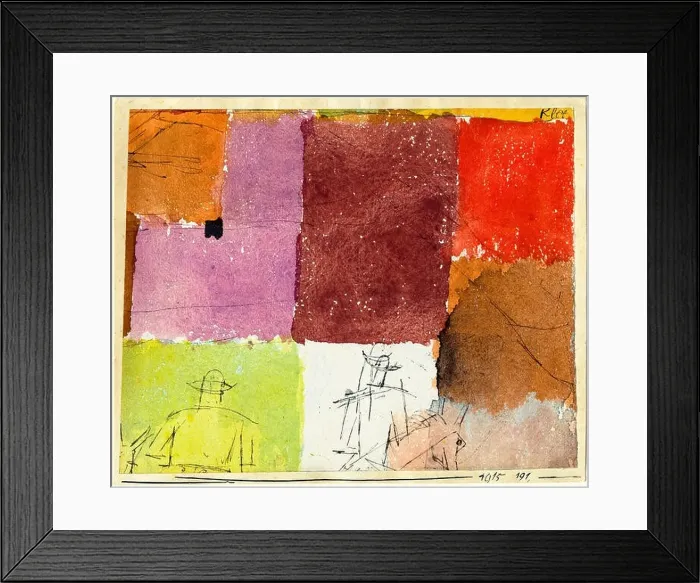 Framed Print : Paul Klee, Composition with Figures, abstract painting, 1915 Framed Print : Paul Klee, Composition with Figures, abstract painting, 1915