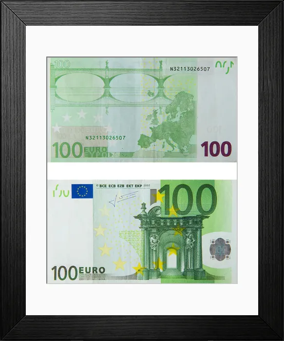 Framed Print : 100 one hundred euro note euros notes bill Framed Print : 100 one hundred euro note euros notes bill