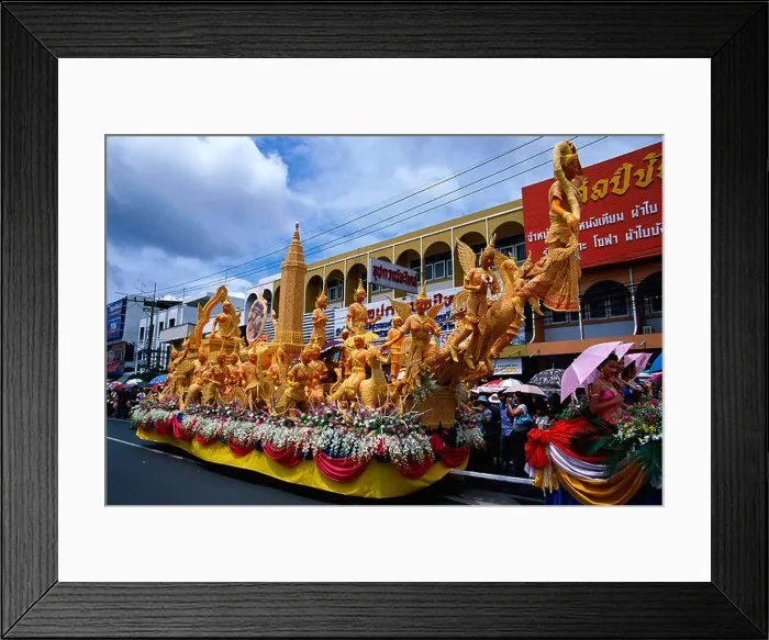 Framed Print : Candle creations depicting folk myths
