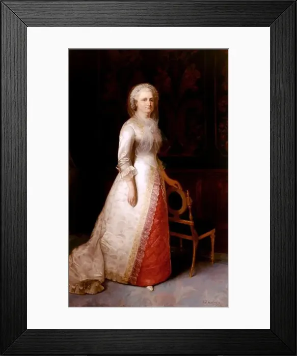 Framed Print : Martha Dandridge Custis Washington (Mrs. George Washington) 1878 by Eliphalet Frazer Andrews Framed Print : Martha Dandridge Custis Washington (Mrs. George Washington) 1878 by Eliphalet Frazer Andrews